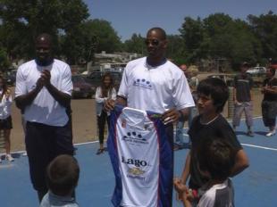 Se inaugur� el play�n deportivo en el Barrio Esperanza